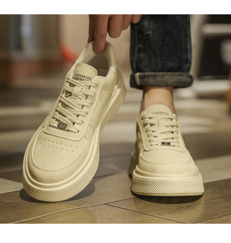 Men's Platform Breathable Lace-Up Casual Shoes detail 5
