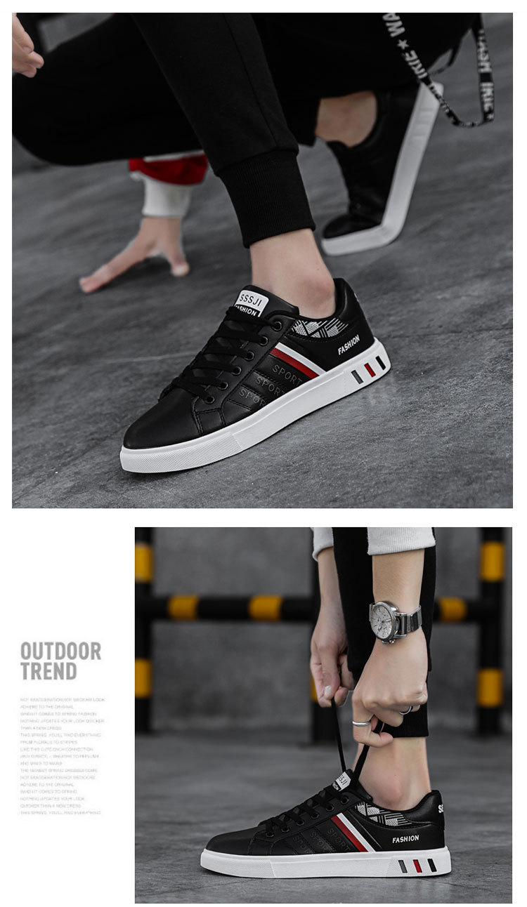 Chaussures casual à lacets pour homme style colorblock detail 10