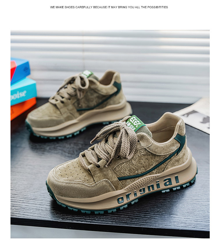 Men's Colorblock Cushioned Platform Casual Shoes detail 20