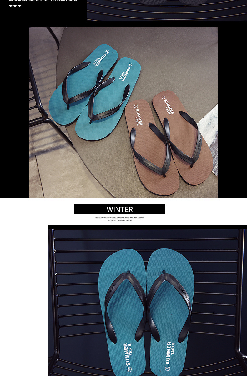 Unisex Lightweight Waterproof Casual Flip-Flops detail 1