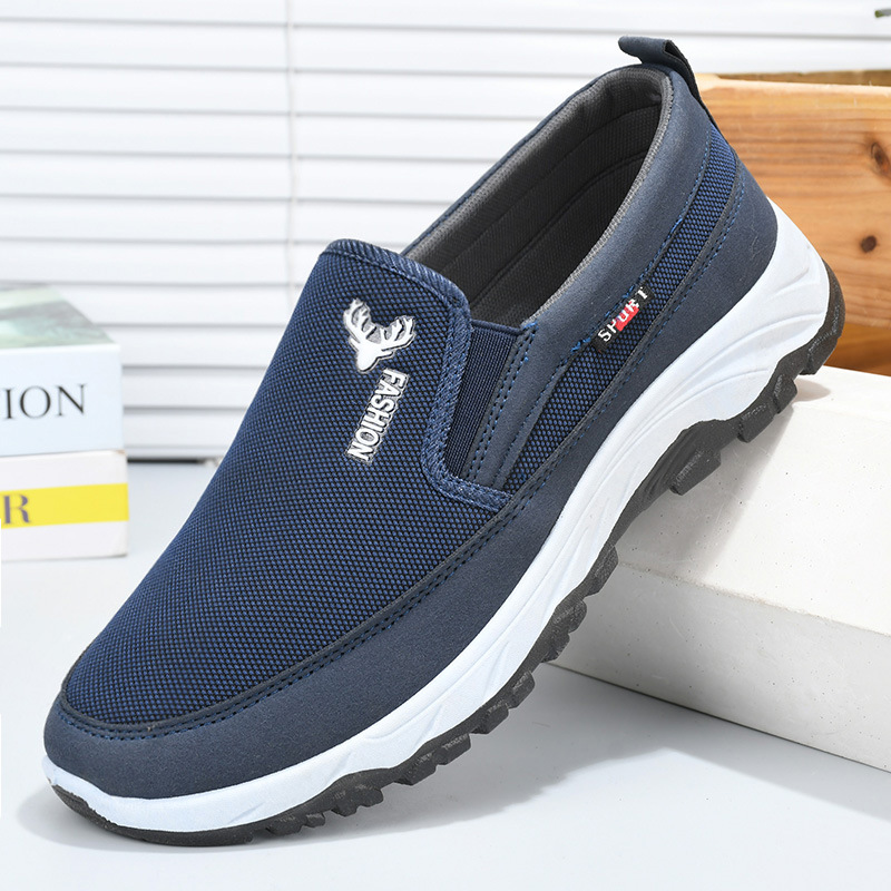 Atmungsaktive Mesh-Slip-On-Freizeitschuhe für Herren 4