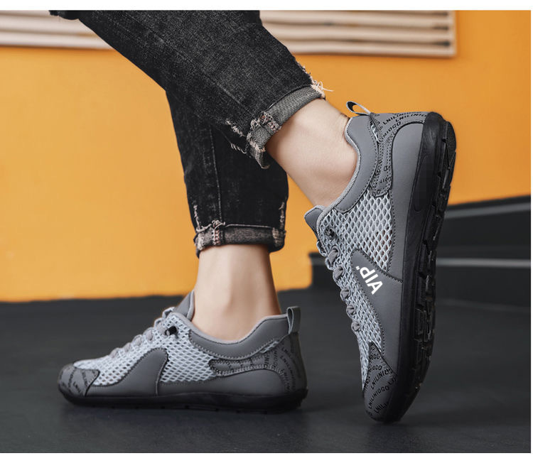 Atmungsaktive, leichte Freizeitschuhe für Herren aus Mesh detail 7