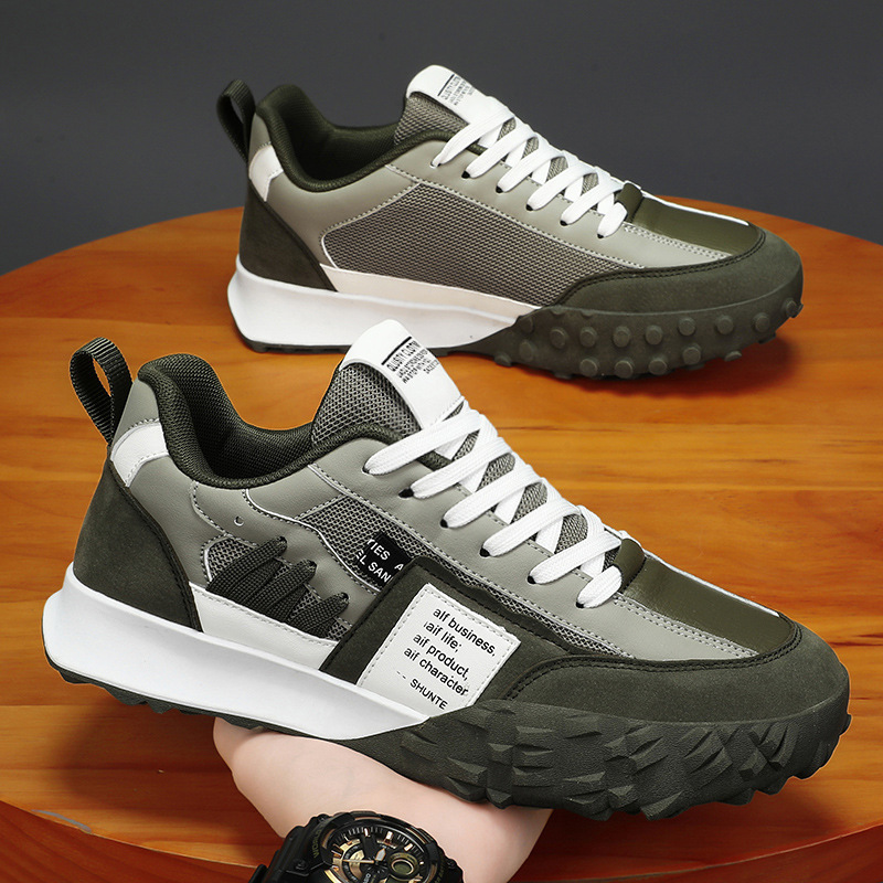 Atmungsaktive Herren-Sneaker im Colorblock-Design mit Schnürung 3