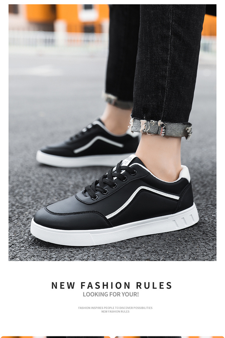 Men's Colorblock Lace-Up Casual Shoes detail 13