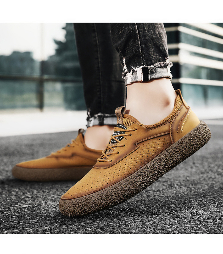 Atmungsaktive Freizeitschuhe für Herren mit Schnürung detail 7