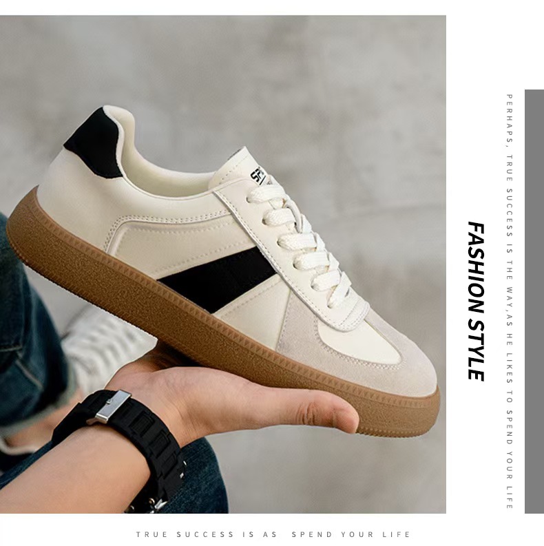 Men's Vintage Leather Lace-Up Casual Shoes detail 5