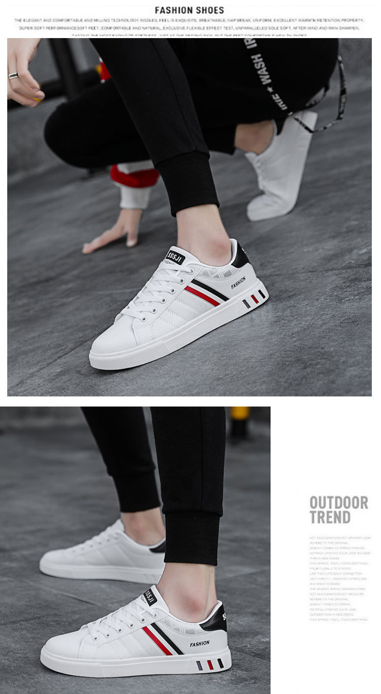 Chaussures casual à lacets pour homme style colorblock detail 3
