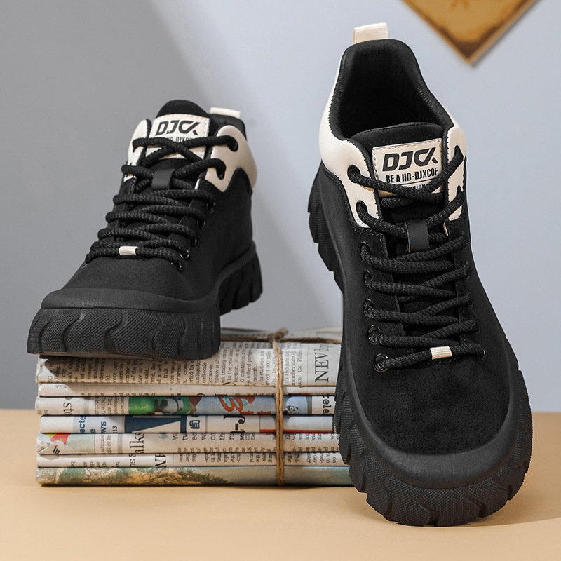 Men's Colorblock Non-Slip Platform Casual Shoes detail 20