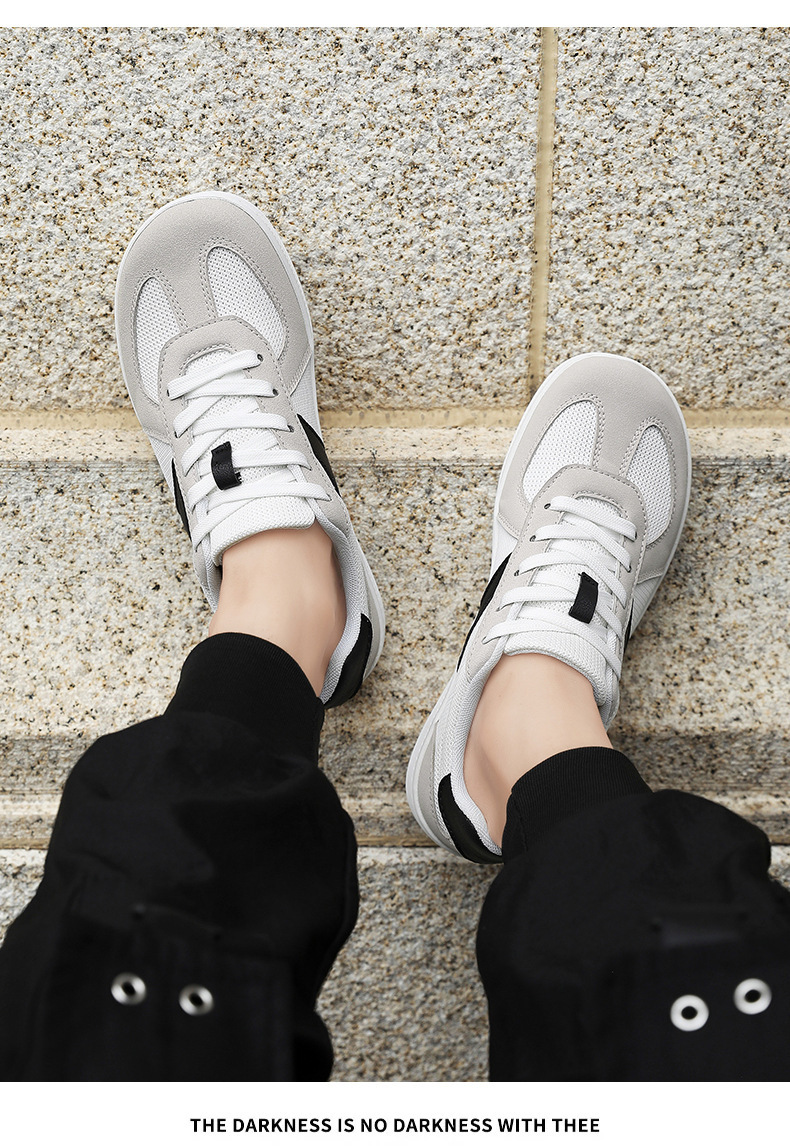 Men's Breathable Lightweight Lace-Up Casual Shoes detail 1