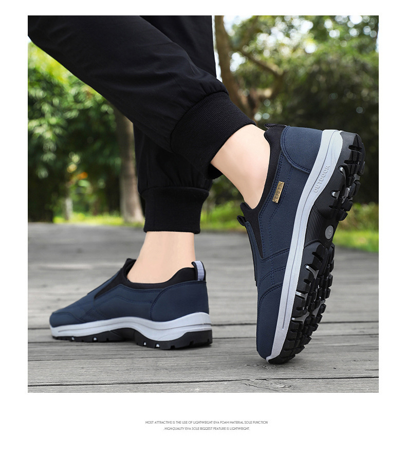 Antisliploze casual herenschoenen met instap detail 8