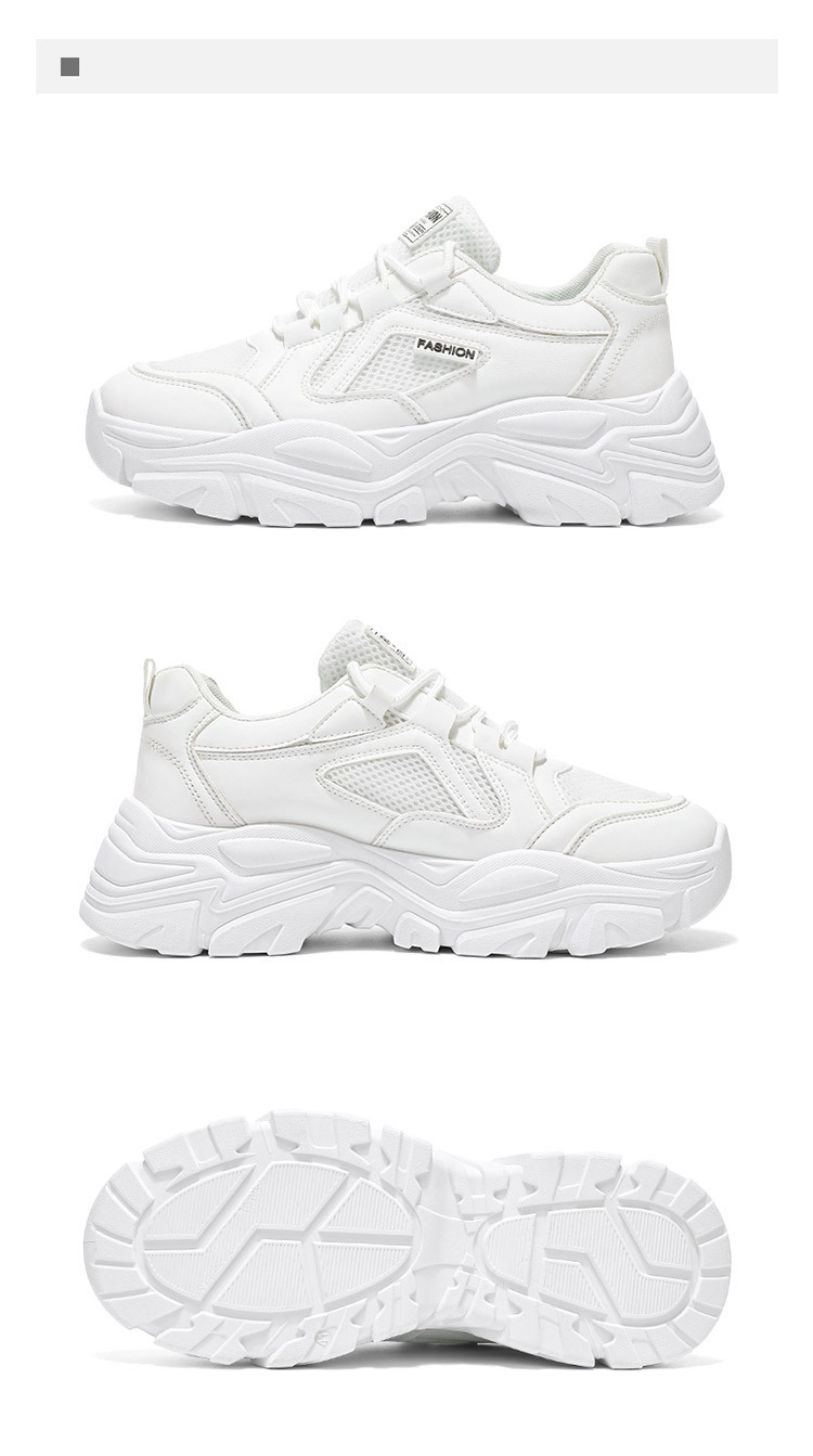 Atmungsaktive Herren-Plateau-Sneaker mit Schnürung detail 14