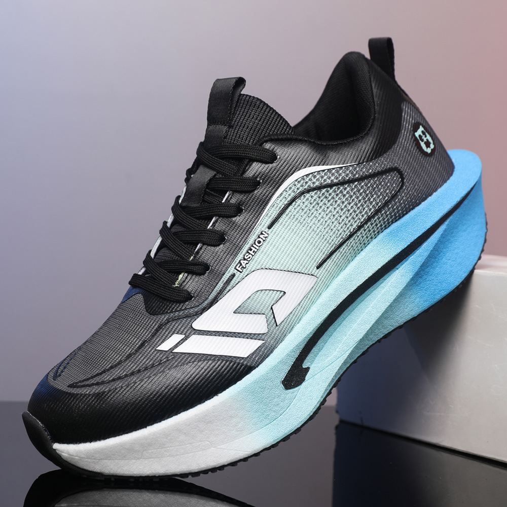 Atmungsaktive Herren-Laufschuhe mit dämpfender Plateausohle 3
