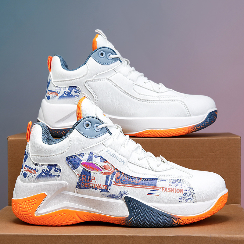 Gedämpfte rutschfeste Herren-Sneaker mit Grafikprint