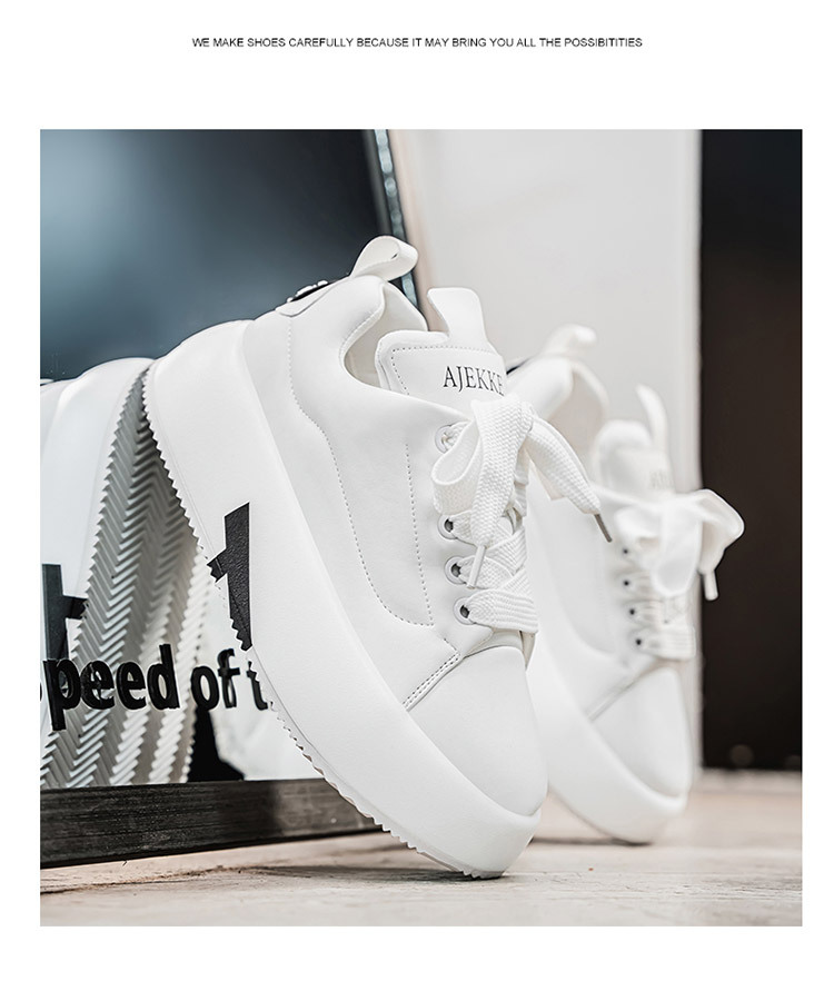 Chaussures casual unisexes à plateforme et lacets style chunky detail 8