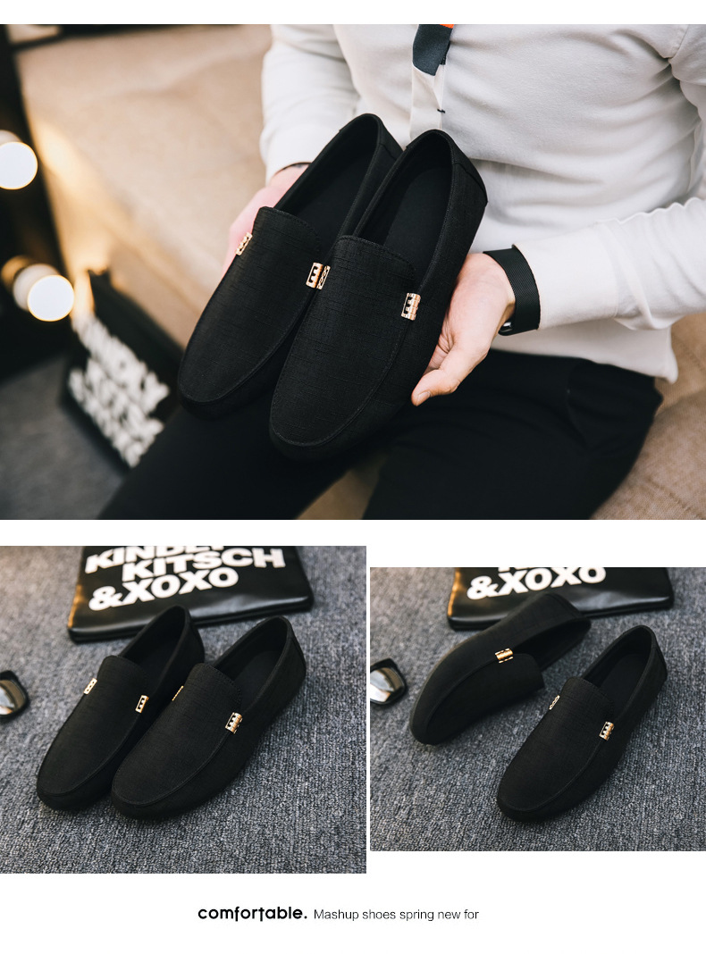 Men's Lightweight Canvas Slip-On Casual Shoes detail 7