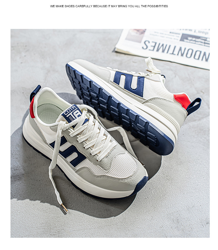 Zapatillas de deporte casuales transpirables de hombre con cordones detail 8