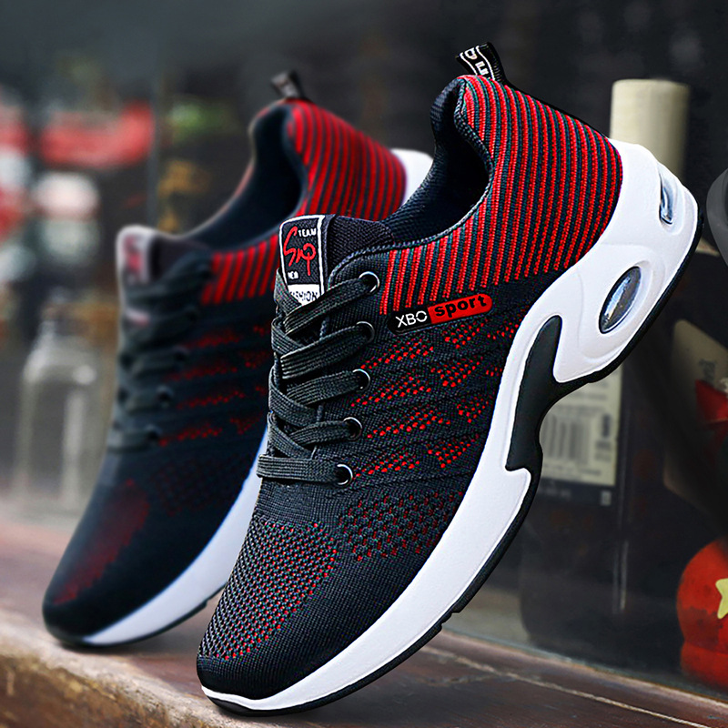 Unisex Breathable Cushioned Lace-Up Running Shoes
