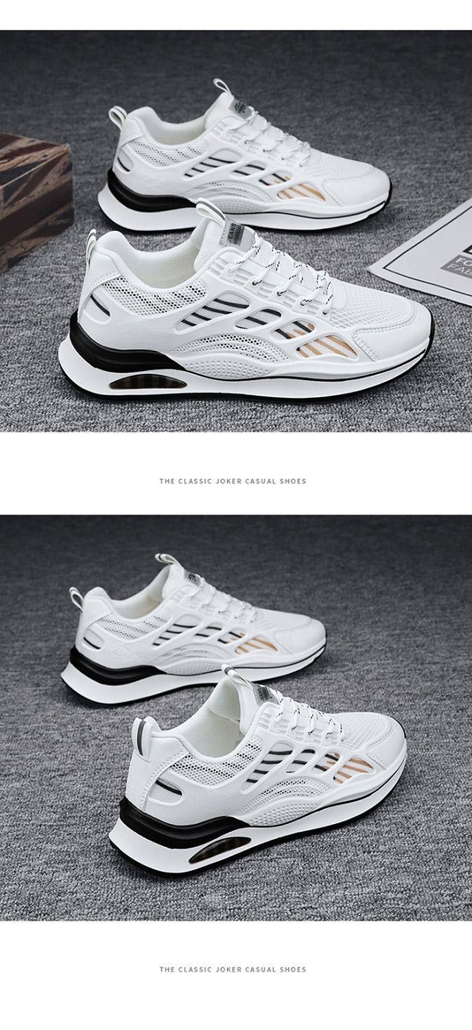 Ademende hardloopschoenen met platform en demping voor heren detail 4