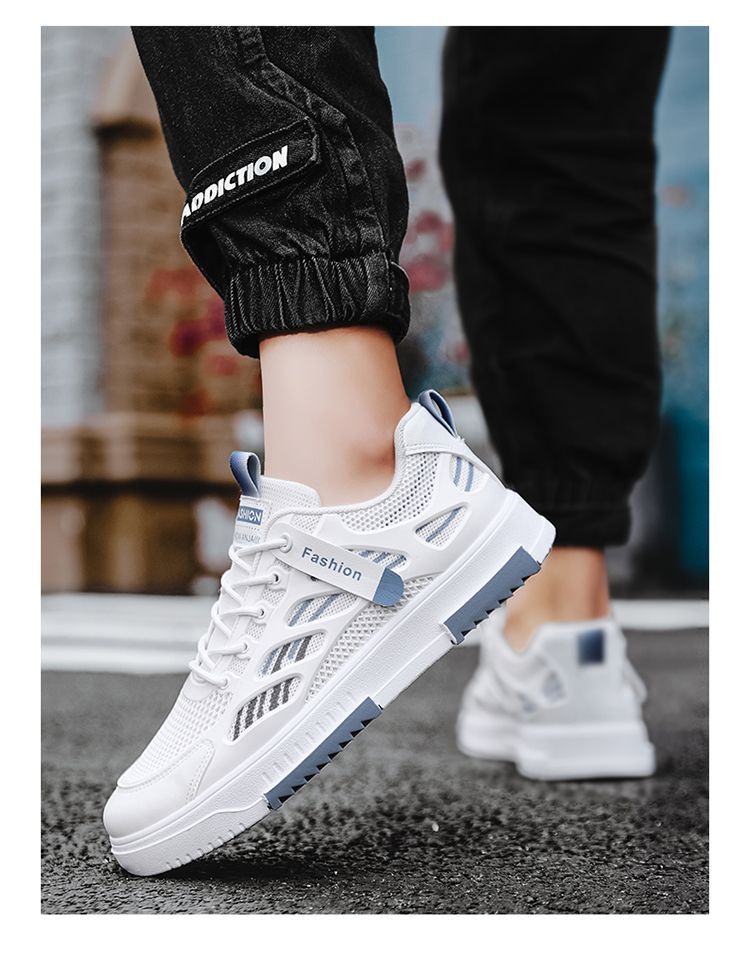 Atmungsaktive, leichte Schnür-Sneaker für Herren detail 9