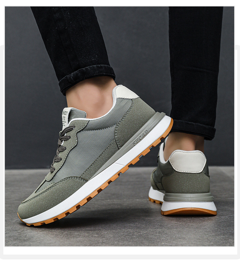 Scarpe casual stringate da uomo traspiranti in colorblock detail 6
