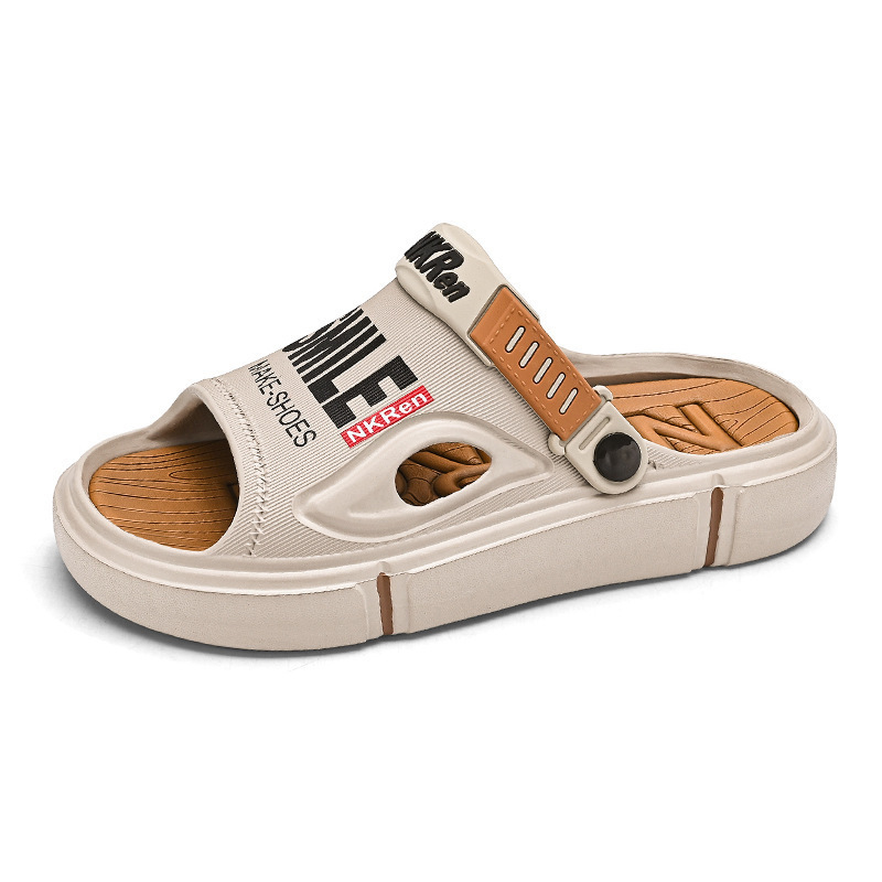 Lichtgewicht platform sandalen met open teen en demping voor heren 4