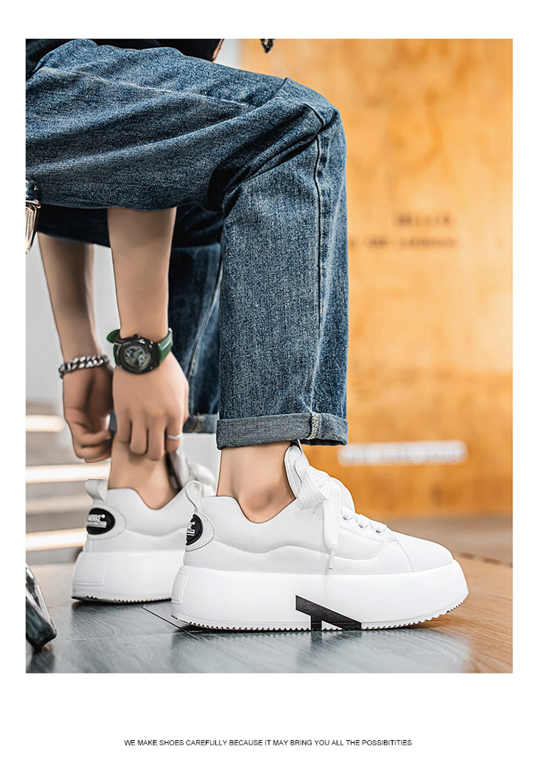 Chaussures casual unisexes à plateforme et lacets style chunky detail 9