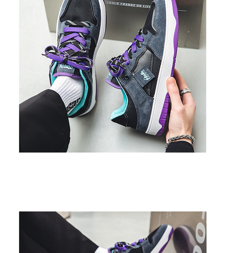 Chaussures de skate à lacets respirantes en mesh pour homme detail 16