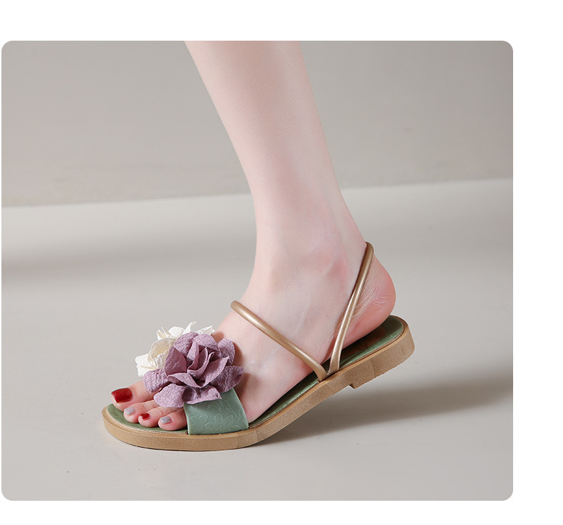Women's Floral Lightweight Slip-On Flat Slippers detail 11