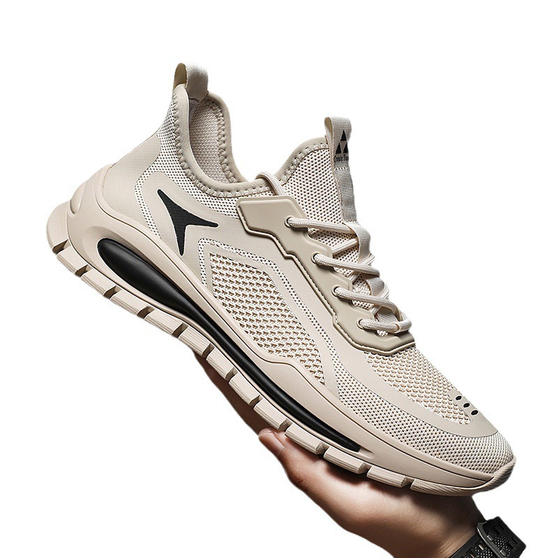 Scarpe da corsa da uomo traspiranti in mesh leggere stringate 6