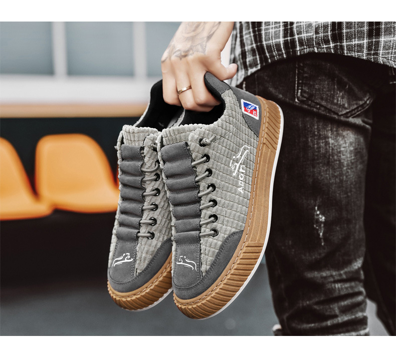 Men's Vintage Lace-Up Non-Slip Casual Shoes detail 8