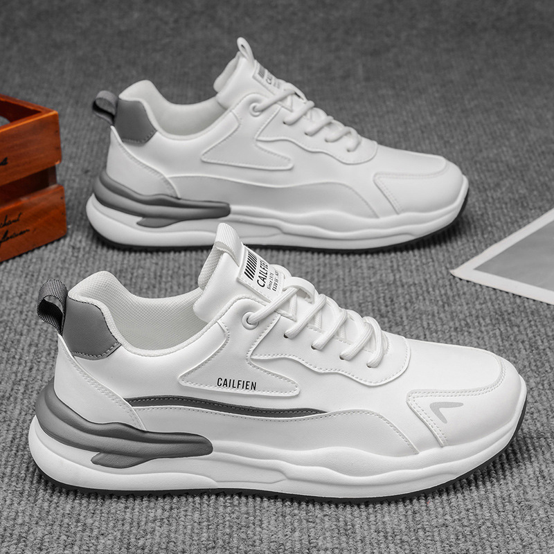 Gepolsterte Plateau-Freizeitschuhe für Herren mit Schnürung