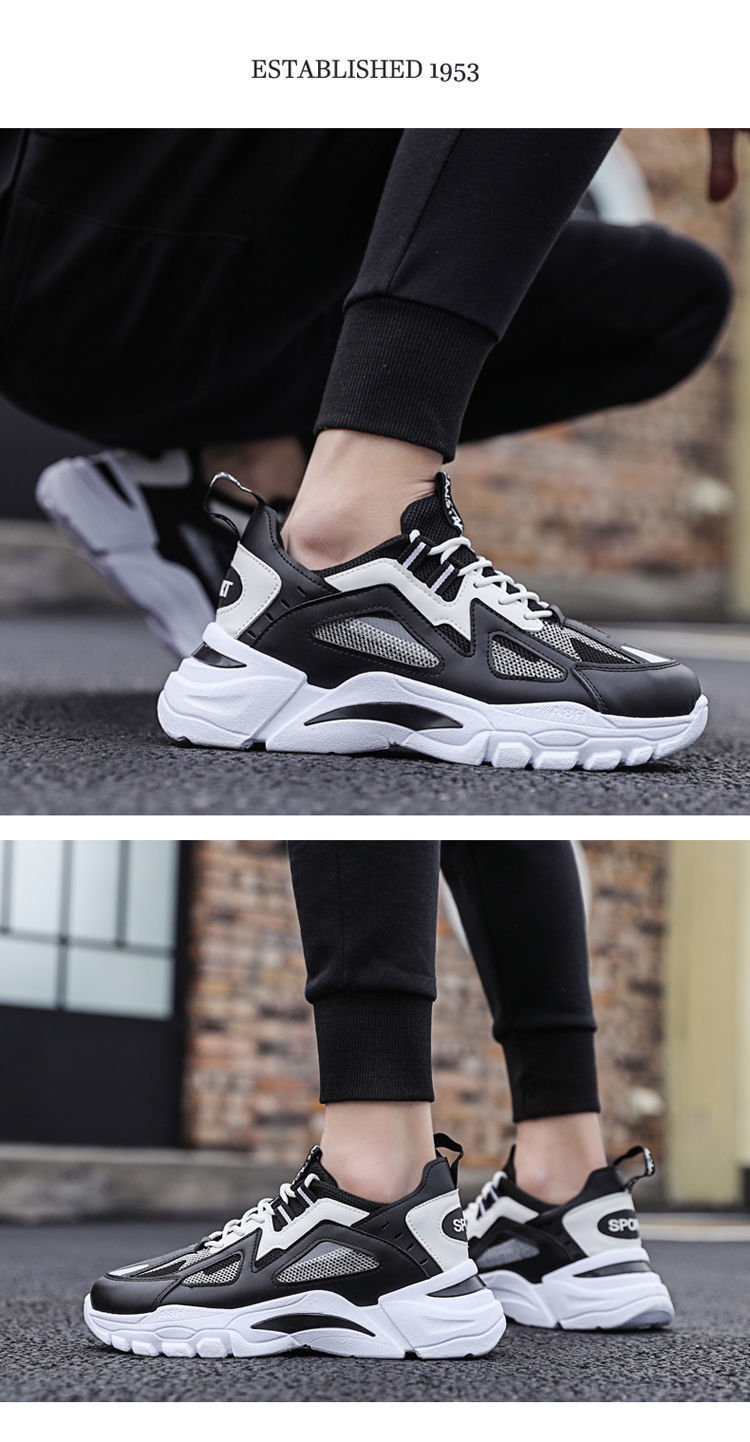 Zapatillas de deporte casuales de plataforma y transpirables para hombre detail 7