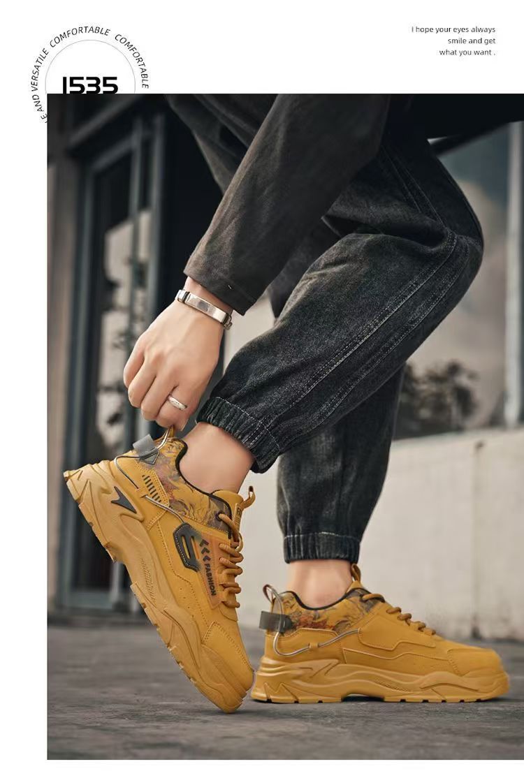 Baskets casual à lacets et blocs de couleurs pour homme detail 7