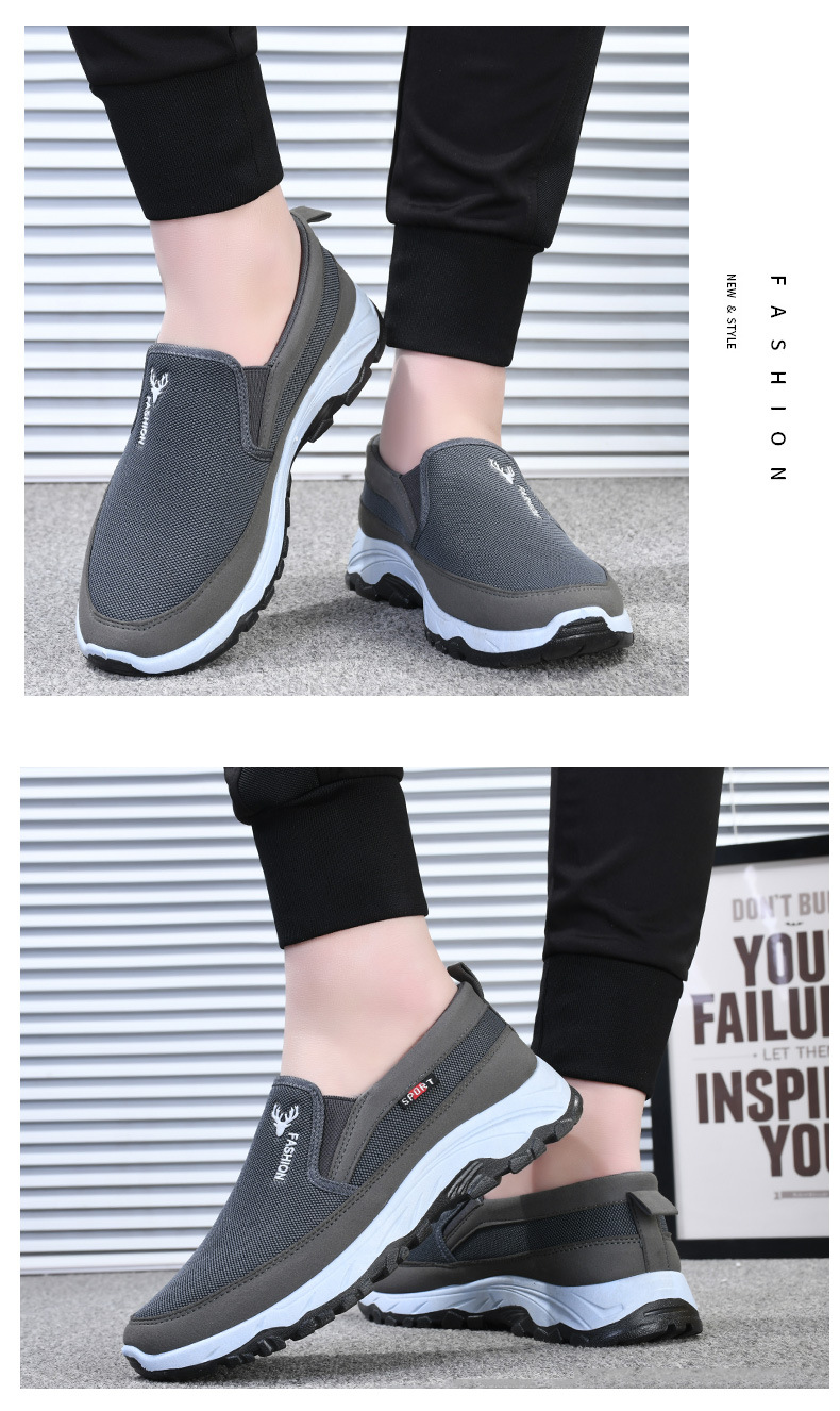 Atmungsaktive Mesh-Slip-On-Freizeitschuhe für Herren detail 10