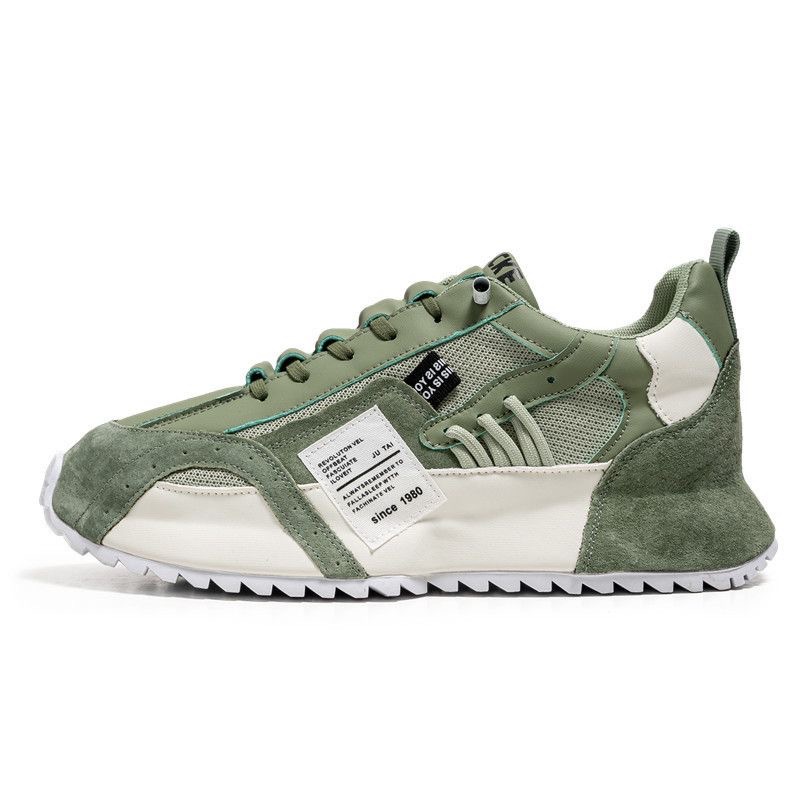 Zapatillas casual de hombre transpirables con cordones y diseño color block 6