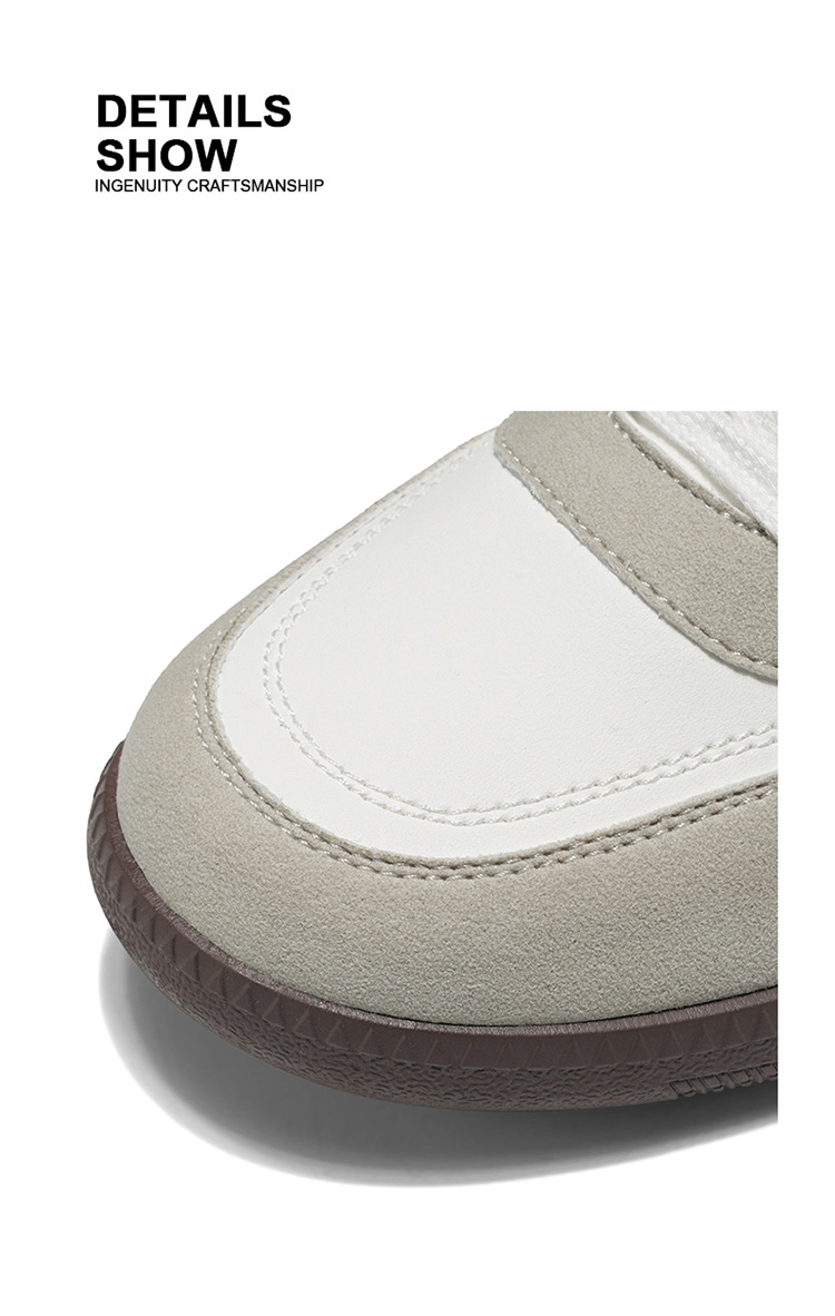 Sneakers casual da uomo stringate stile retrò con design colorblock detail 2