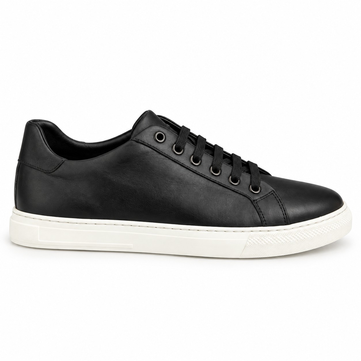 Unisex Full-Grain Leather Low-Top Lace-Up Casual Shoes