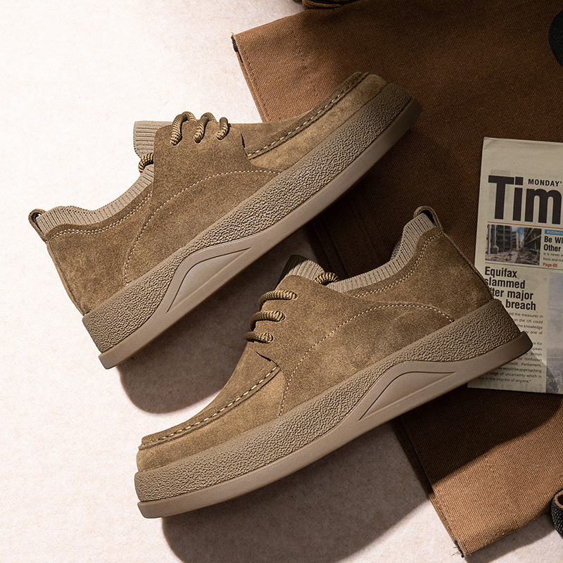 Men's Suede Cushioned Lace-Up Casual Shoes detail 19