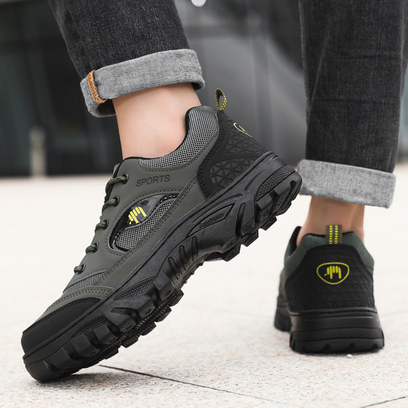 Atmungsaktive rutschfeste Herren-Sportschuhe zum Schnüren für draußen 4