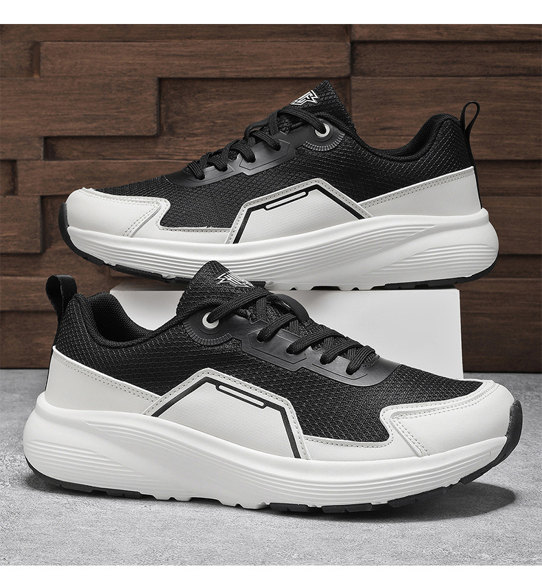 Atmungsaktive, leichte Herren-Sneaker mit Schnürung – Freizeitschuhe detail 9