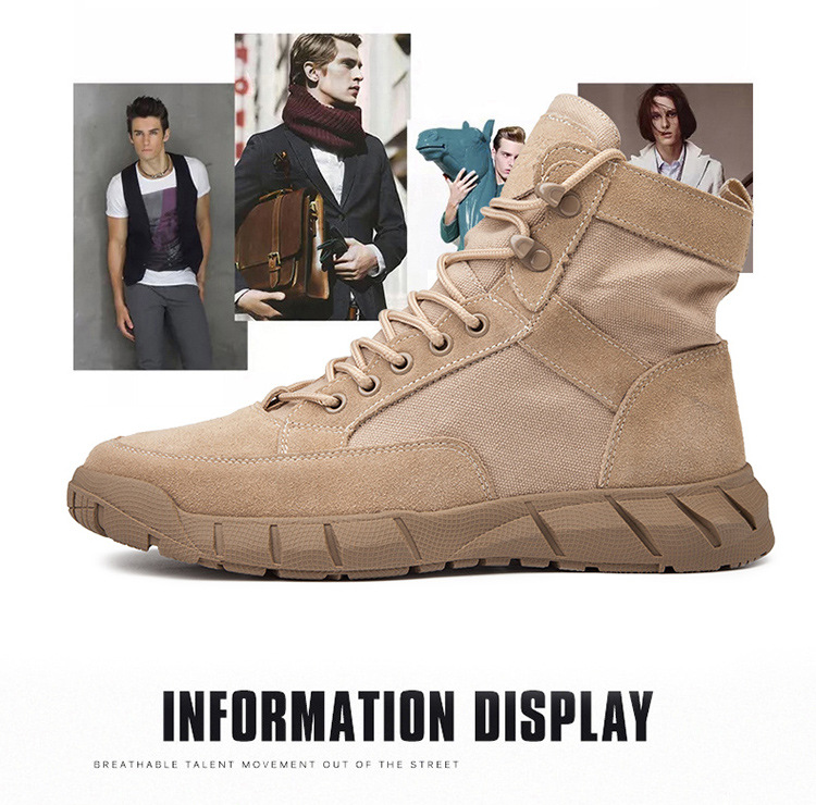 Stivali outdoor da uomo stringati in tela traspirante detail 2