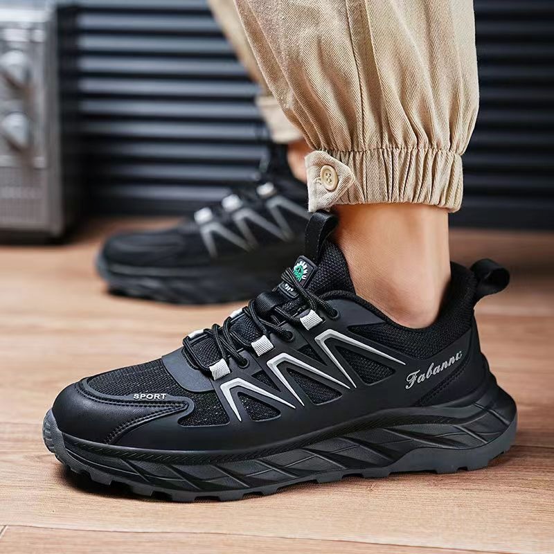 Atmungsaktive, gedämpfte Schnür-Sneaker für Herren 4