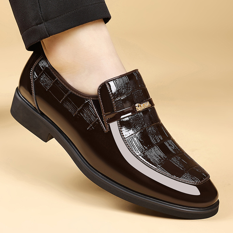 Nette instapschoenen voor heren van PU-leer 4