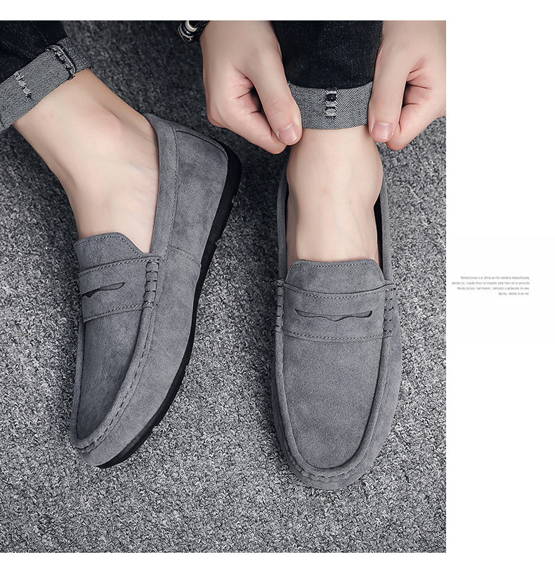 Klassische Slip-on Wildleder-Loafer für Herren – Freizeitschuhe detail 2