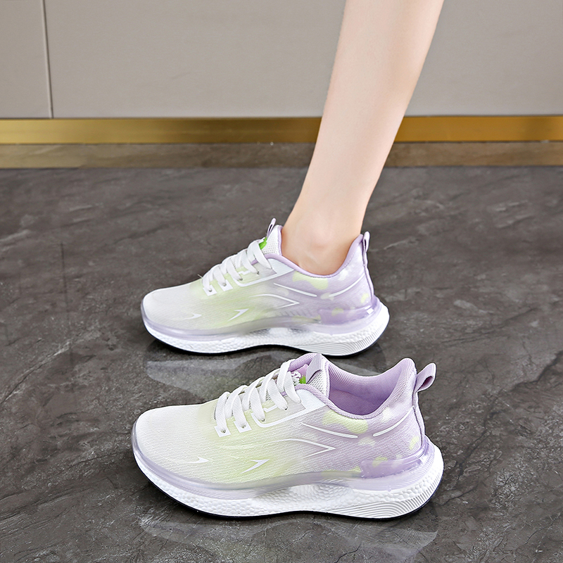 Atmungsaktive, gedämpfte Damen-Laufschuhe mit Schnürung 4