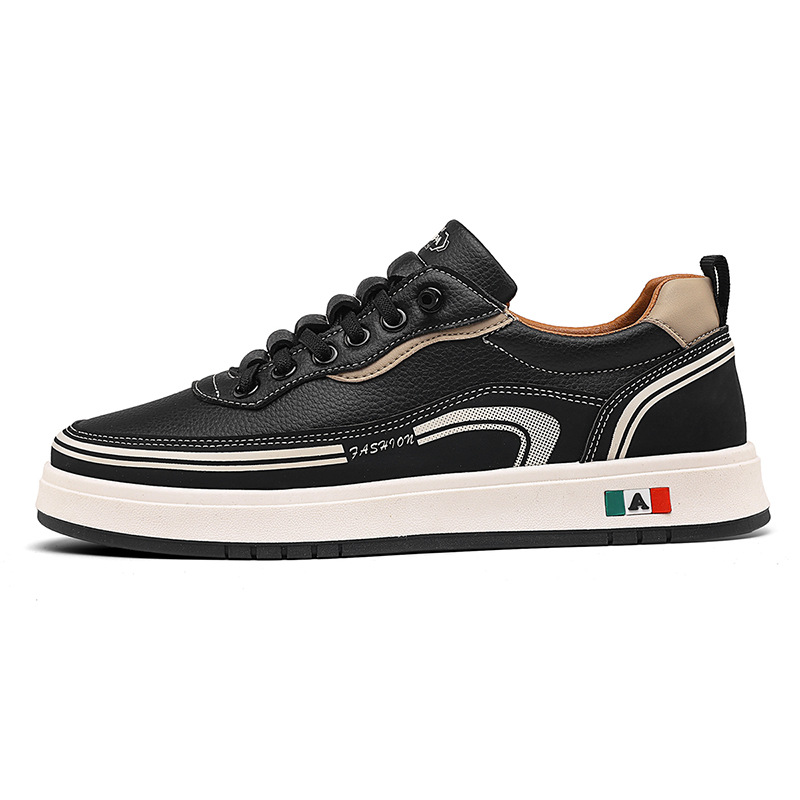 Casual herenschoenen met veters van PU-leer – Antislip 6