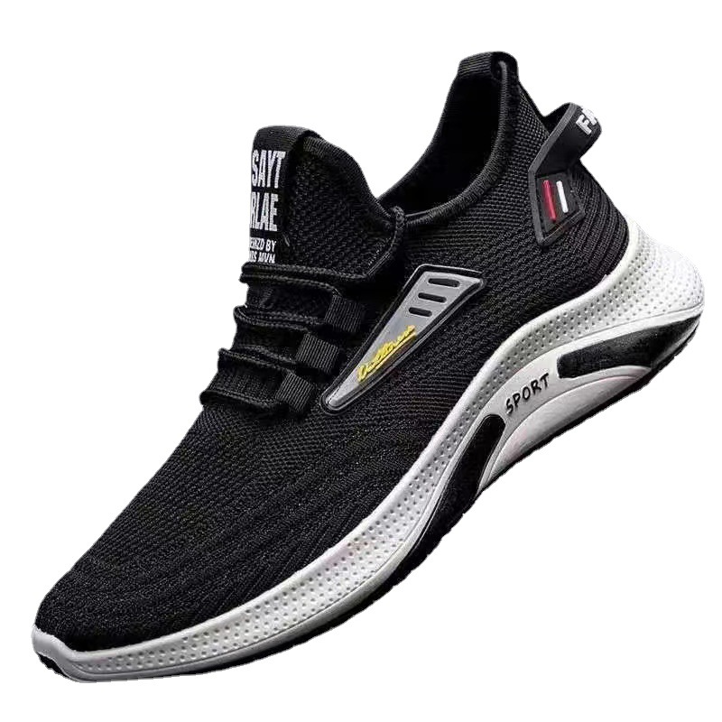 Scarpe da corsa stringate da uomo in maglia traspirante 6