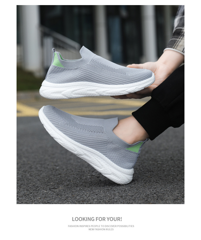 Men's Breathable Knit Slip-On Casual Shoes detail 11