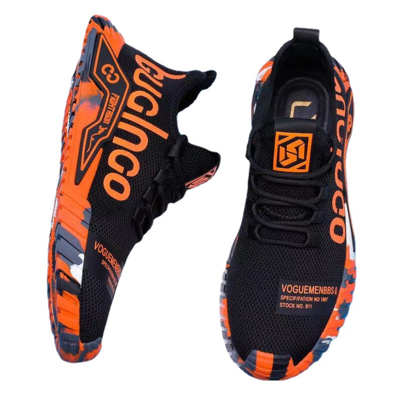Scarpe da corsa da uomo in mesh traspirante con lacci 5