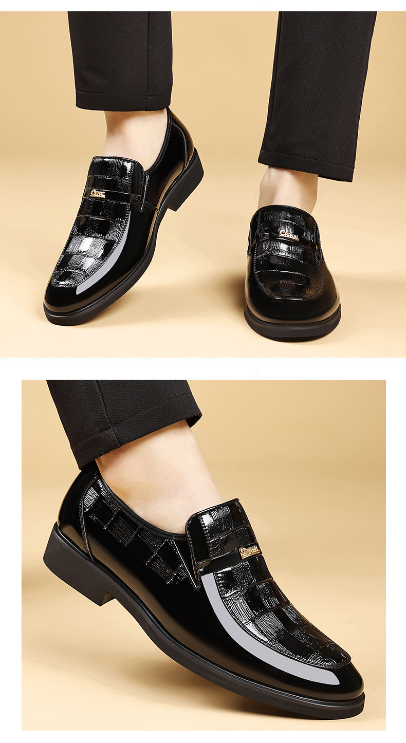 Nette instapschoenen voor heren van PU-leer detail 1